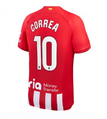 Atletico Madrid Angel Correa #10 Koszulka Podstawowych 2023-24 Krótki Rękaw